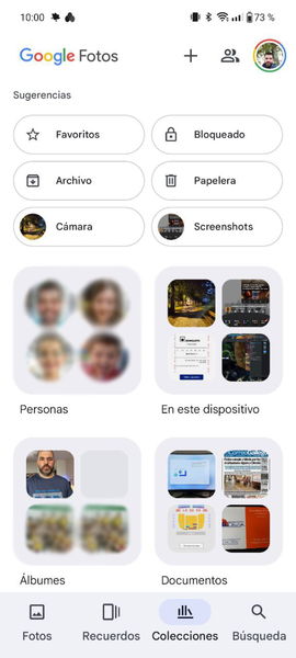 La app de Google Fotos renueva su interfaz con un acceso directo a tu Carpeta Privada