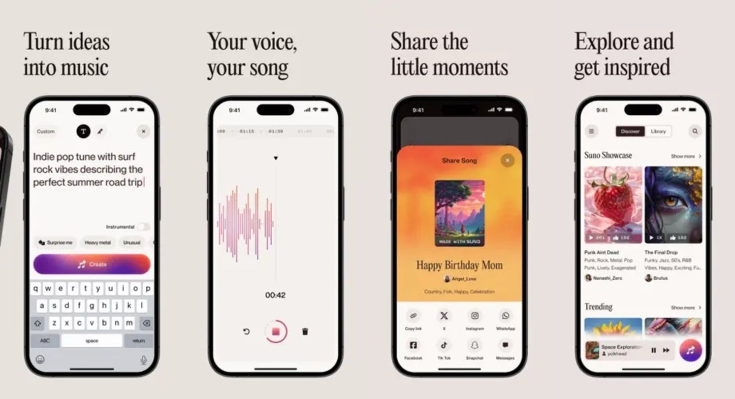 La mejor IA para generar música ya tiene su propia app para iPhone