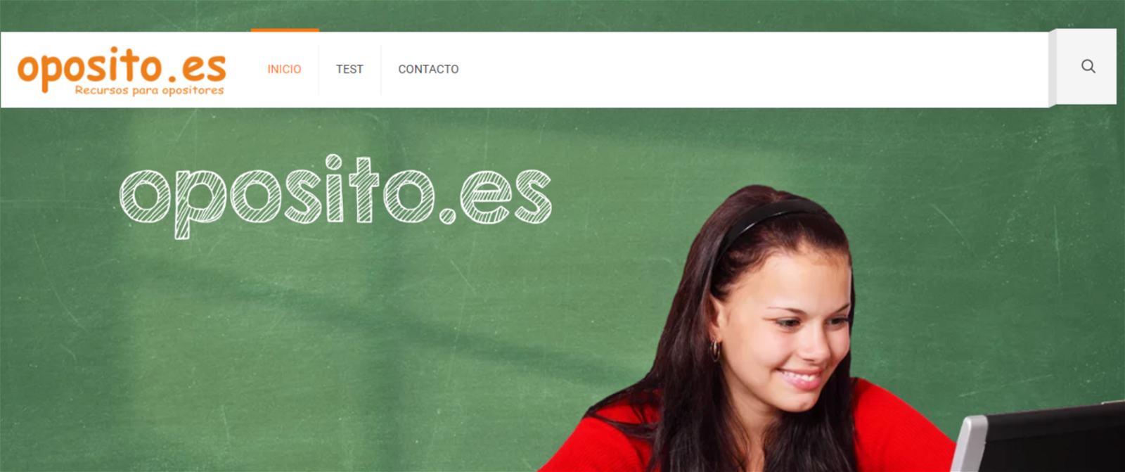 Banner de inicio de la web Oposito.es