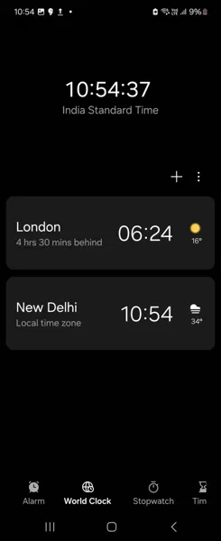 Ya puedes probar la nueva app de Reloj de One UI 7 en tu móvil Samsung