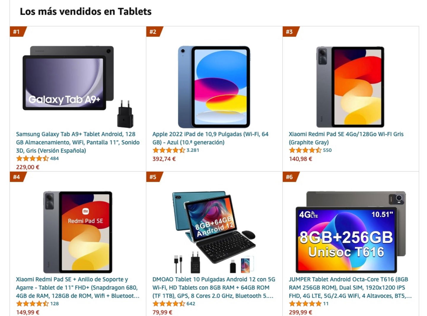 tablets mas vendidas