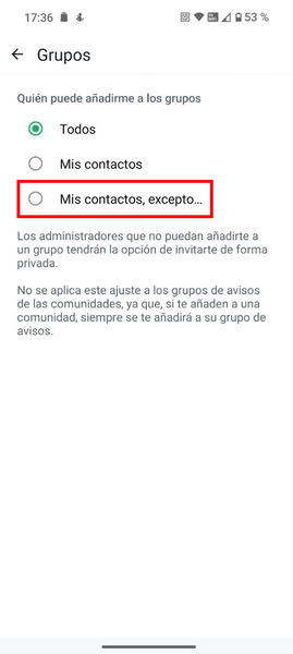 ¿Cansado de que te metan en grupos de WhatsApp sin tu permiso? Con este sencillo truco puedes ponerle fin