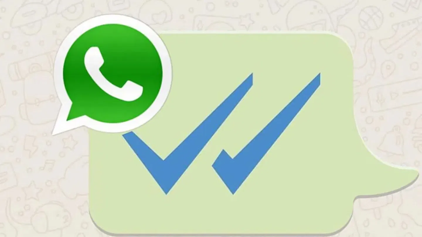 Logo de WhatsApp con doble tick de mensaje visto