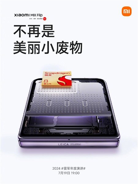 Xiaomi anuncia su primer móvil plegable "tipo concha": este es el Xiaomi MIX Flip