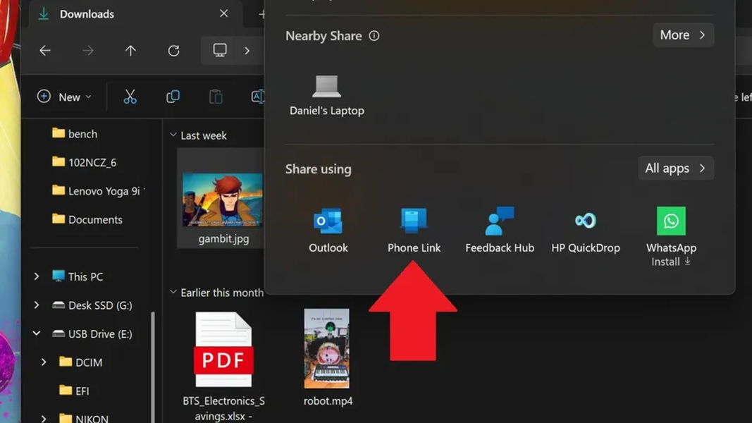 Así funcionará el AirDrop de Microsoft para compartir archivos entre Windows y Android