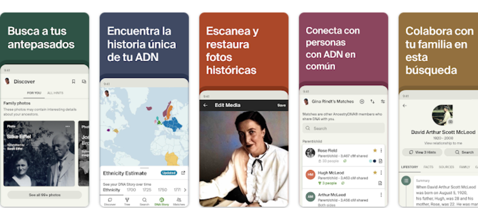 Ancestry te permite encontrar a tus antepasados en la red