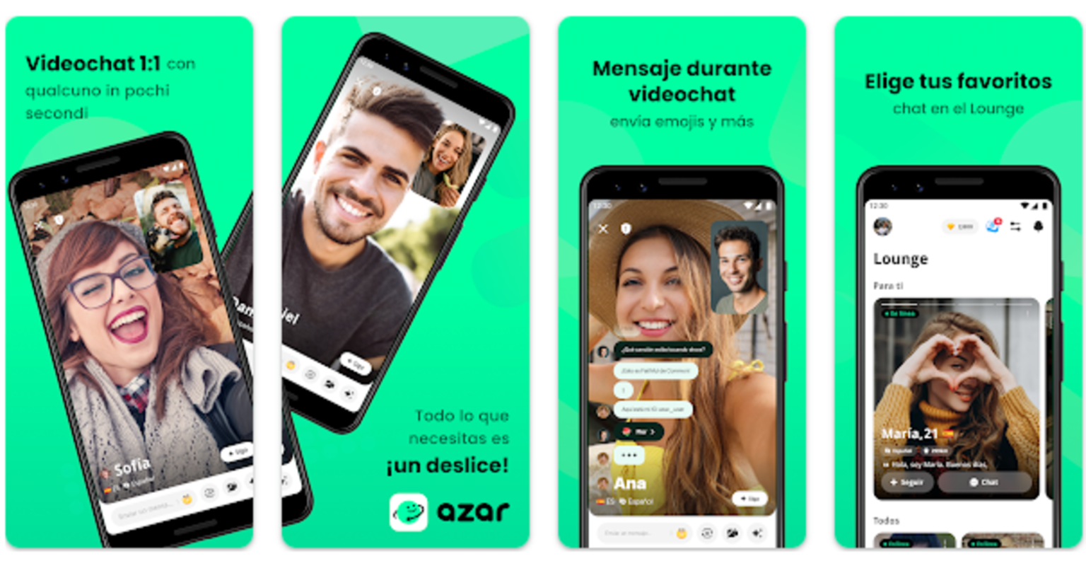 Azar te conecta con gente de todo el mundo por medio de videollamadas