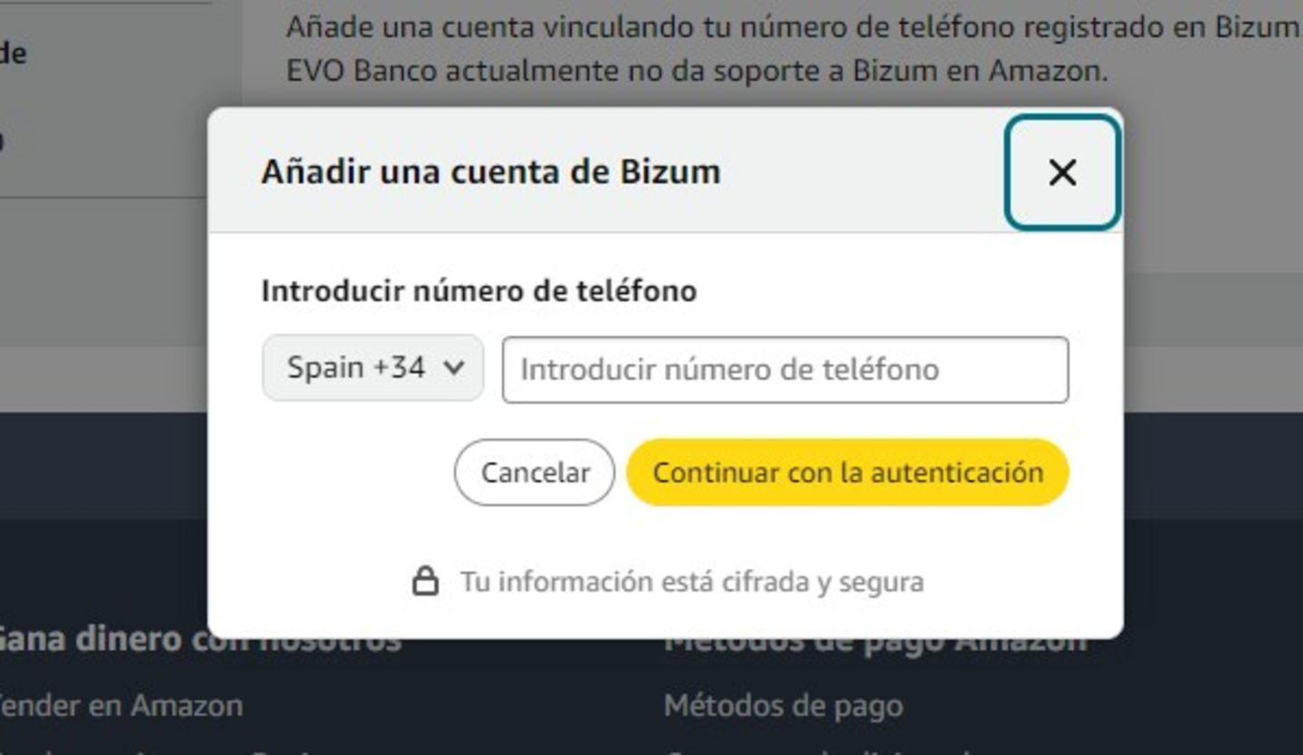 Cómo pagar en Amazon con Bizum