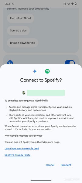 Google Gemini para Android recibirá, muy pronto, extensiones para Google Calendar, Keep, Tasks y Spotify