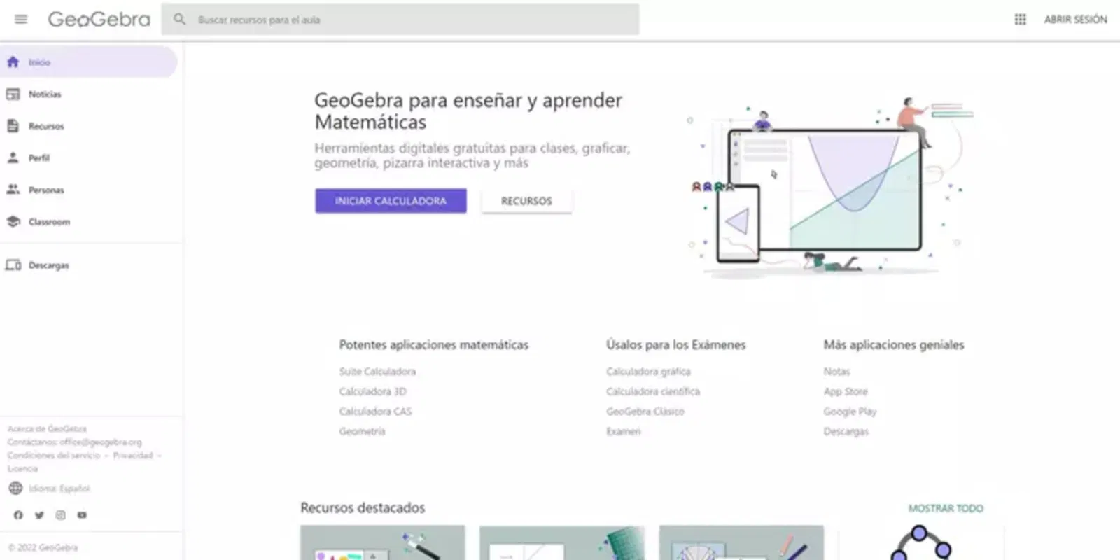 Geogebra es una app perfecta para aprender matemáticas