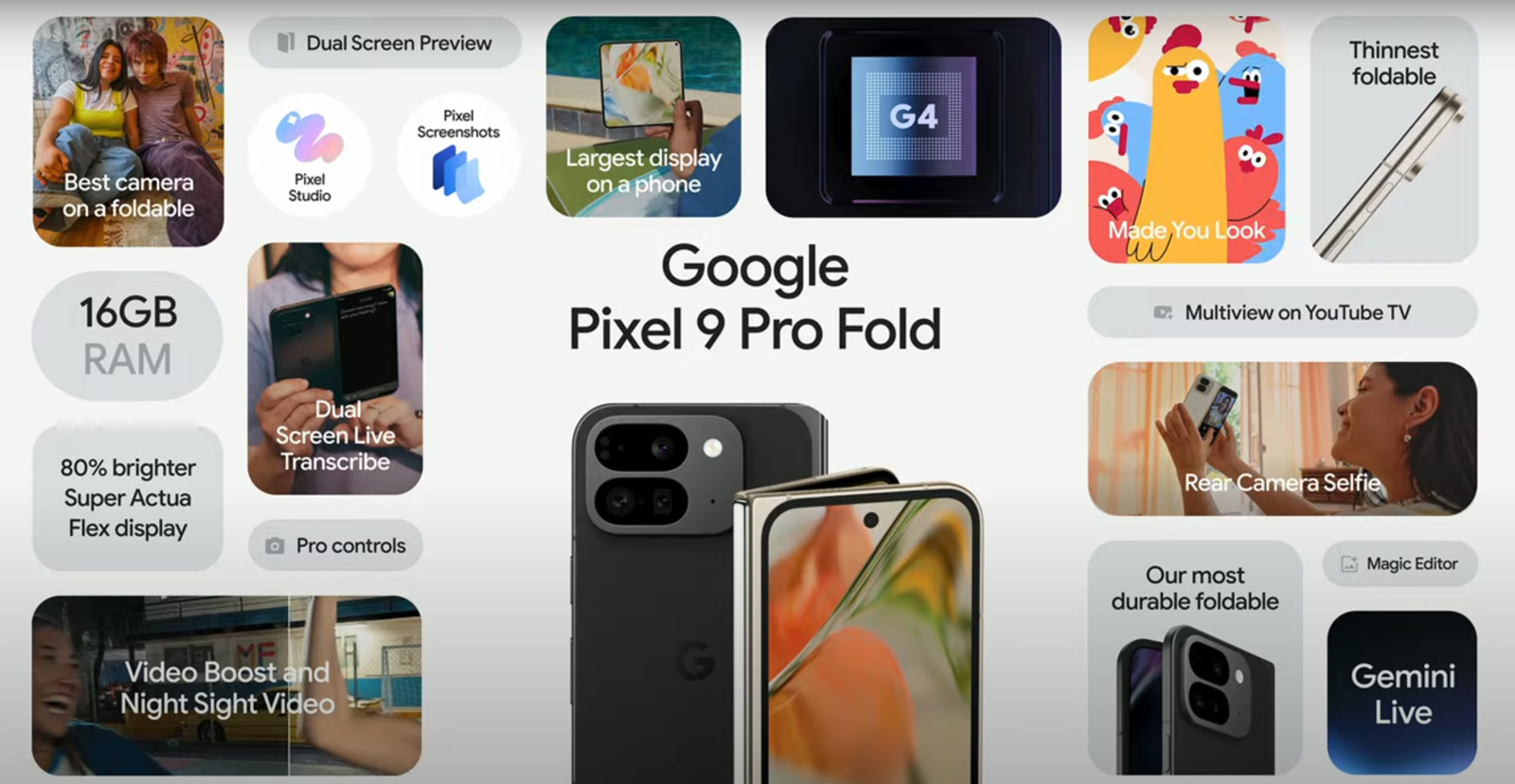 El Pixel 9 Pro Fold es oficial: el segundo plegable de Google presume de diseño y prestaciones