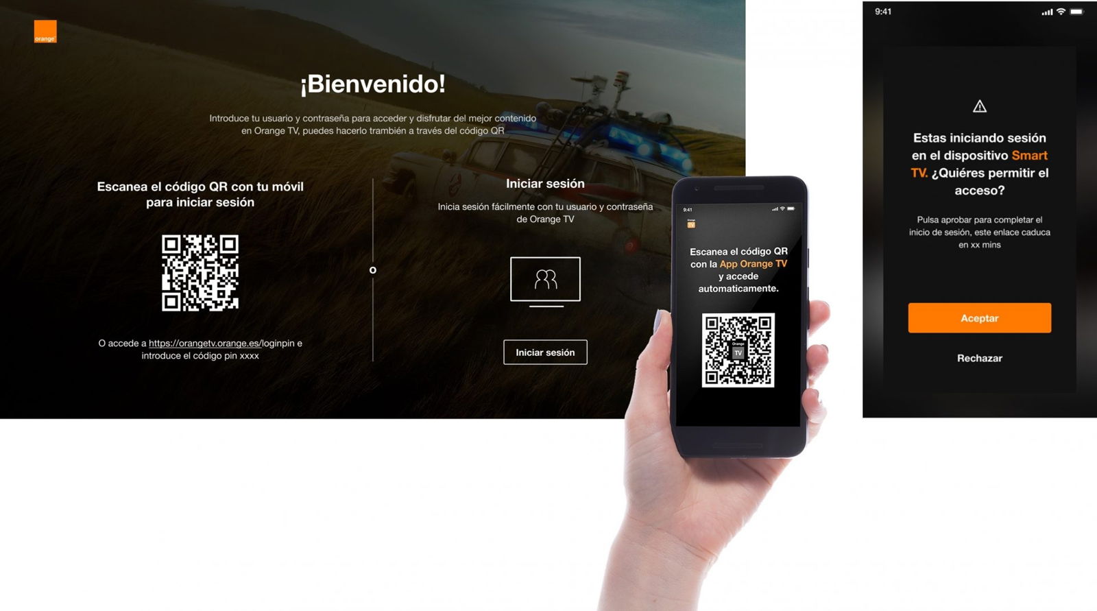 Cómo iniciar sesión en Orange TV por código QR