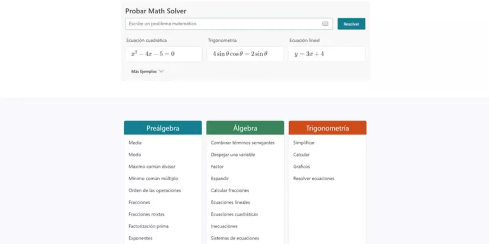 Microsoft Math Solver es perfecta para resolver problemas matemáticos