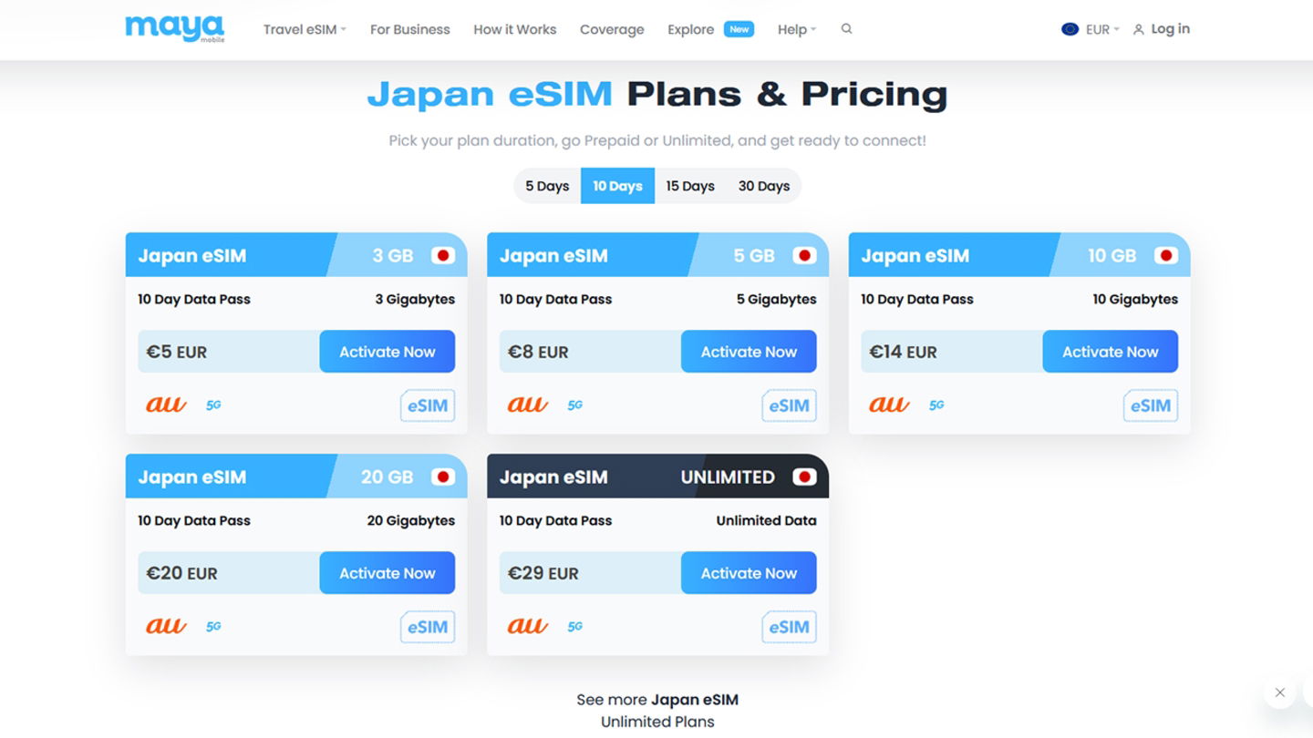 Cuáles son las mejores eSIM para viajar a Japón