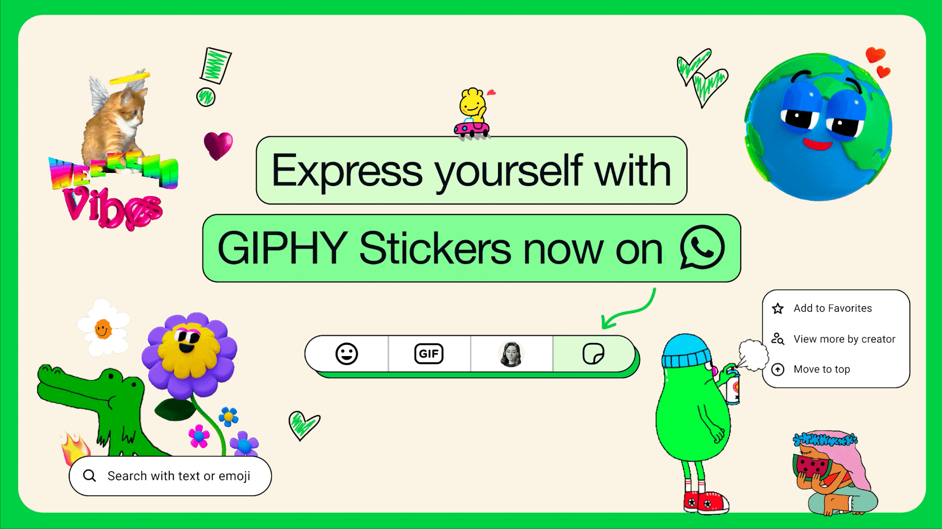 WhatsApp presenta un creador de stickers propio impulsado por IA e integrado con GIPHY