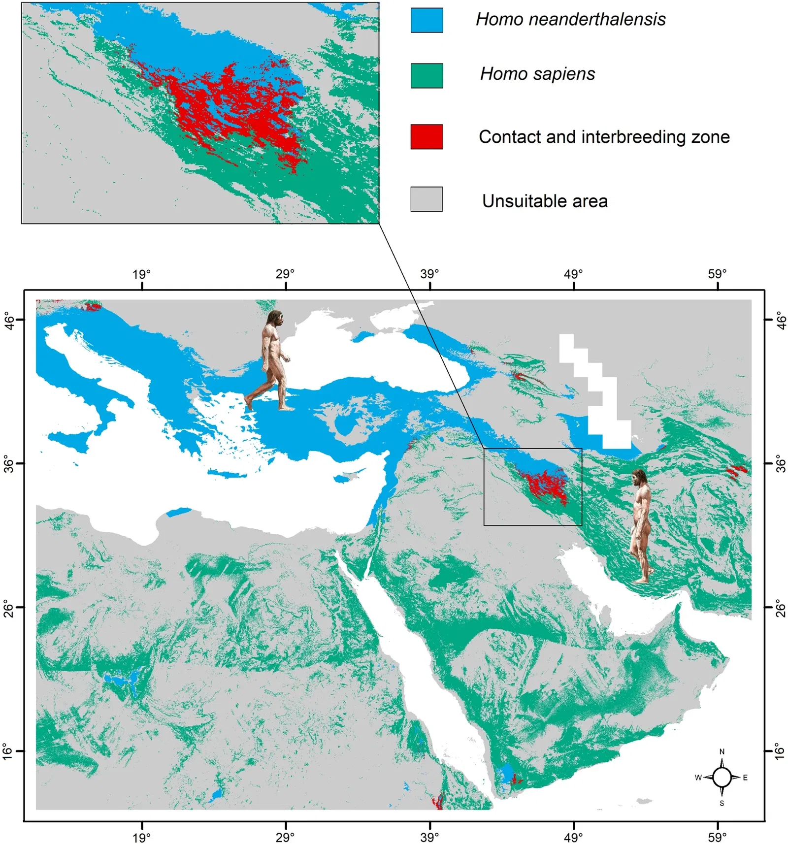 La clave del cruce entre homo sapiens y neandertales la tiene una cordillera entre Irak e Irán