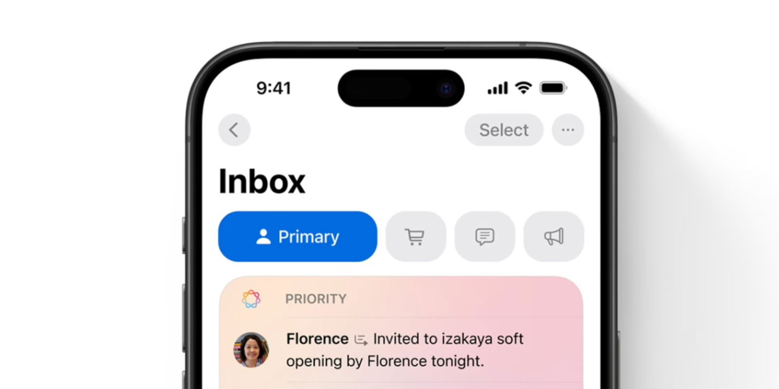 App Mail en iOS 18