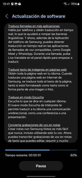 La actualización a One UI 6.1.1 llega a los Samsung Galaxy S24 de Europa cargada de funciones de IA