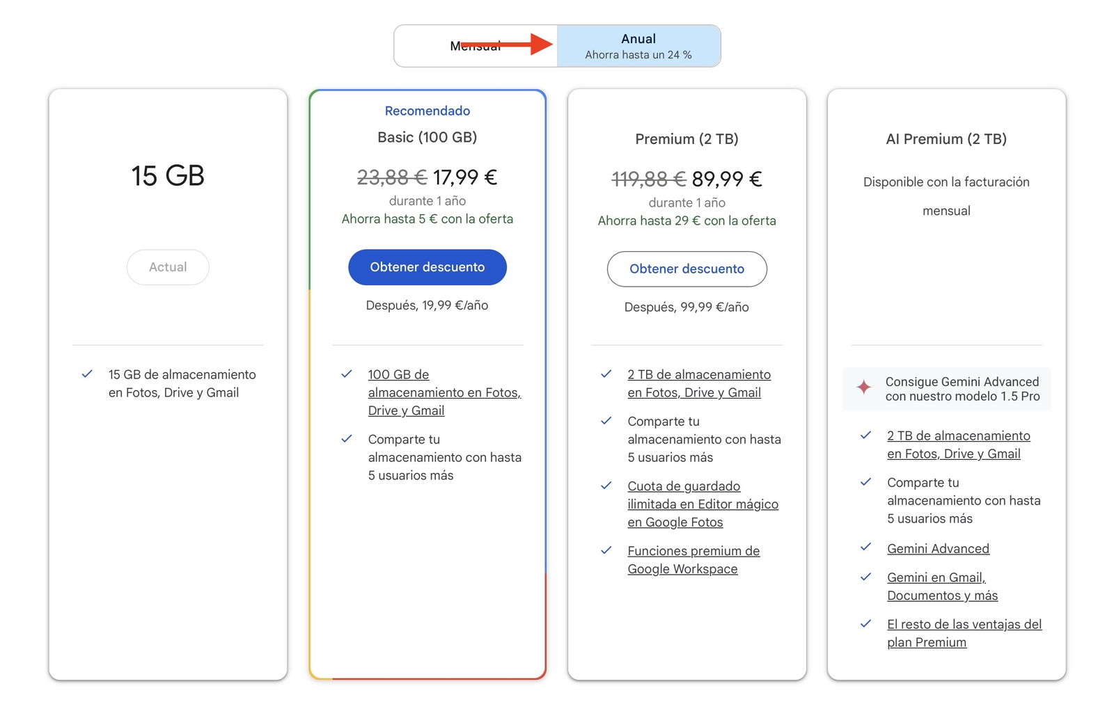 Cómo tener Google One más barato o incluso gratis