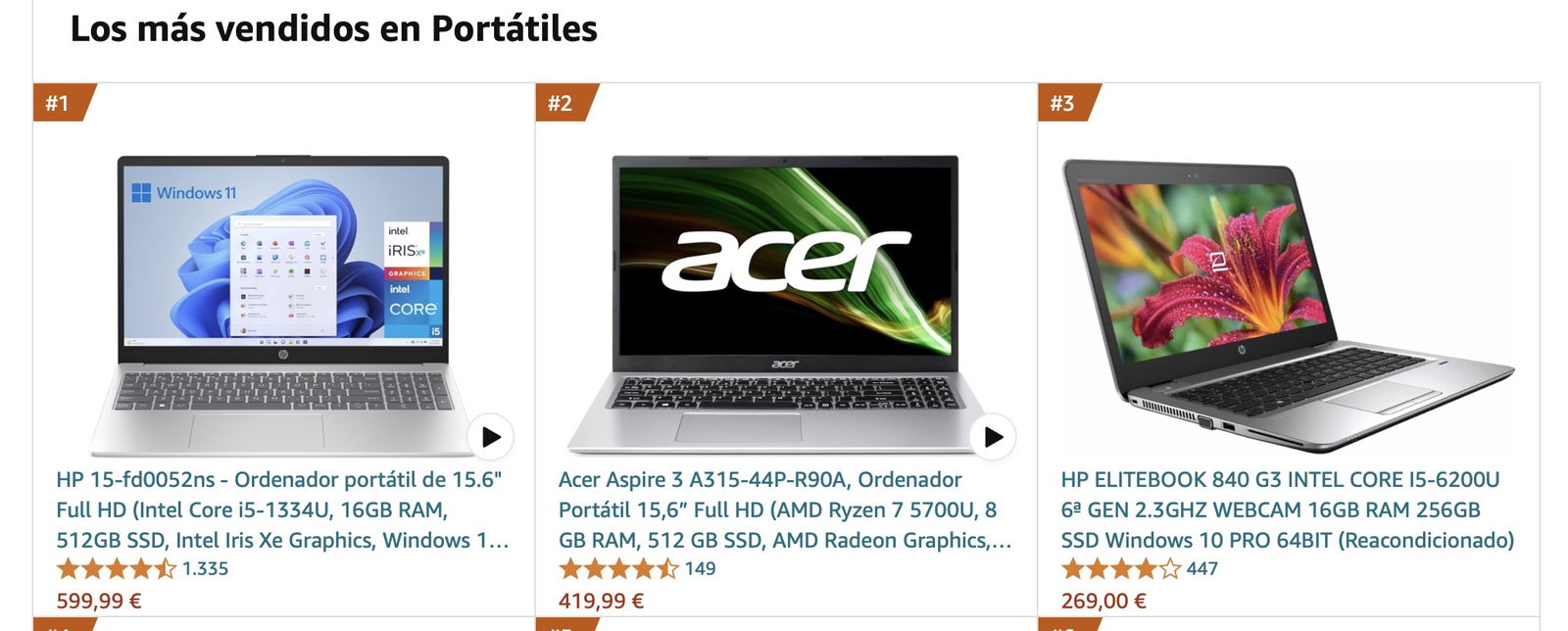 portatiles mas vendidos amazon