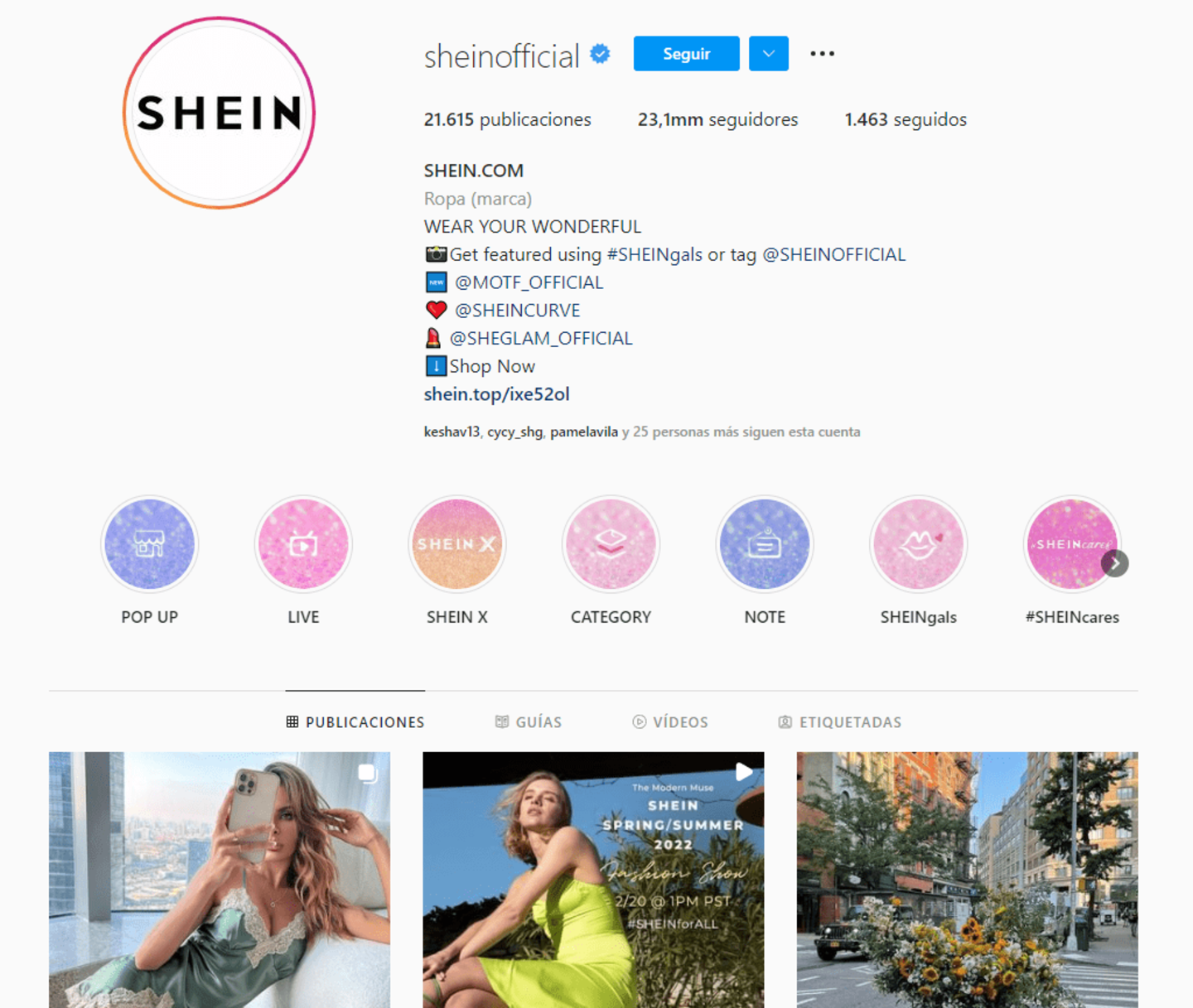 Shein a veces ofrece promociones por medio de sus redes sociales