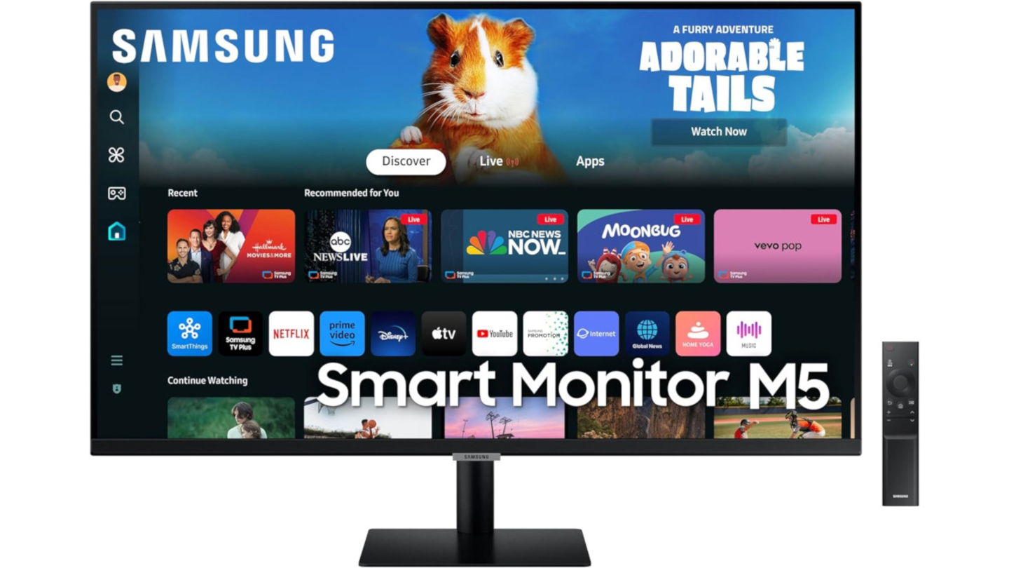 El Samsung Smart Monitor M5 me parece el ideal tanto para teletrabajo como para ocio y te cuento mis razones