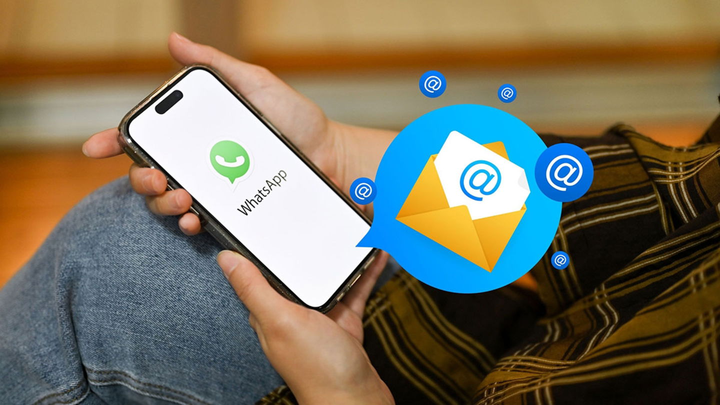 Así puedes enviar un correo electrónico a WhatsApp