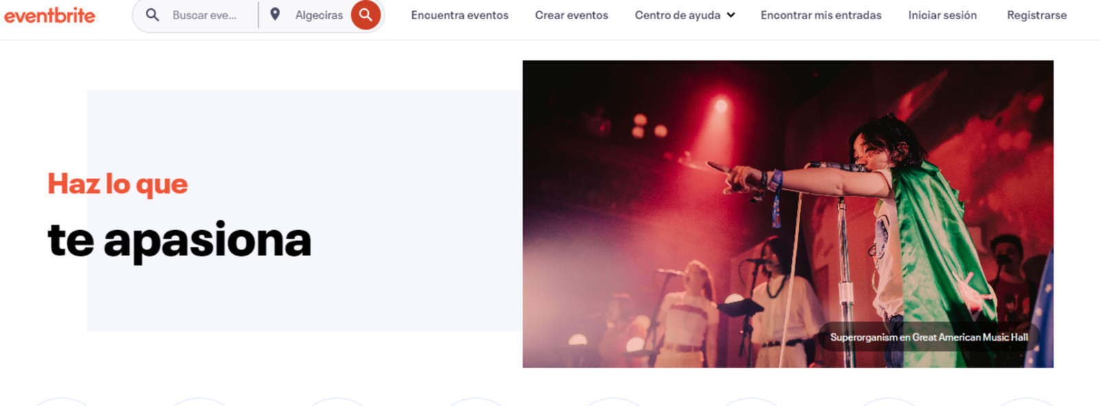 En Eventbrite podrás comprar entradas y crear tus propios eventos