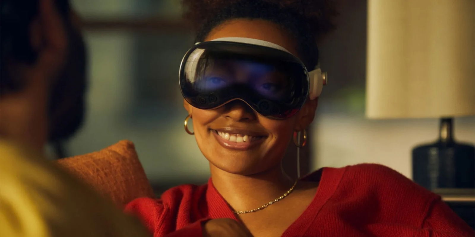 Vista de una persona con Apple Vision Pro