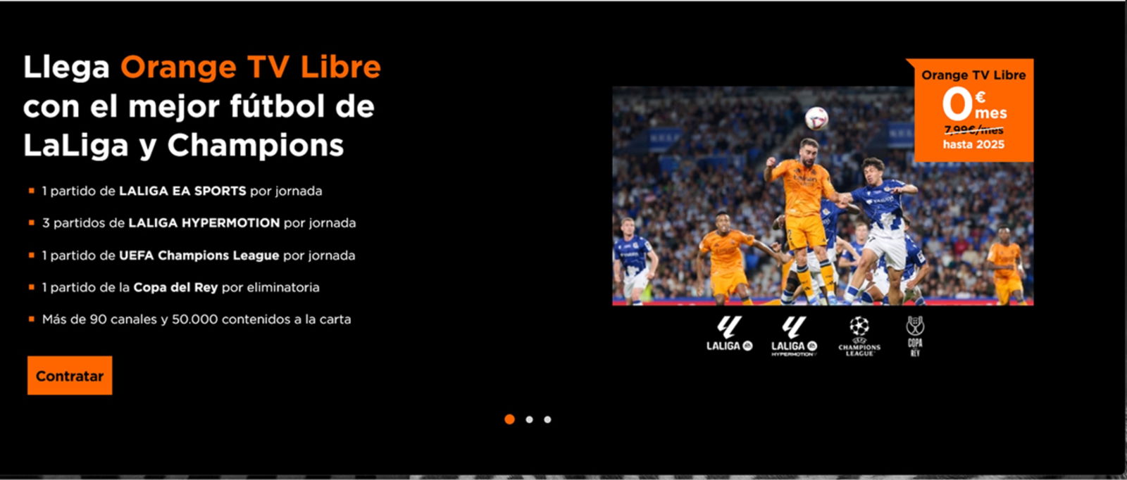 Los clientes de Jazztel ya pueden contratar Orange TV Libre: la televisión con fútbol y más de 90 canales