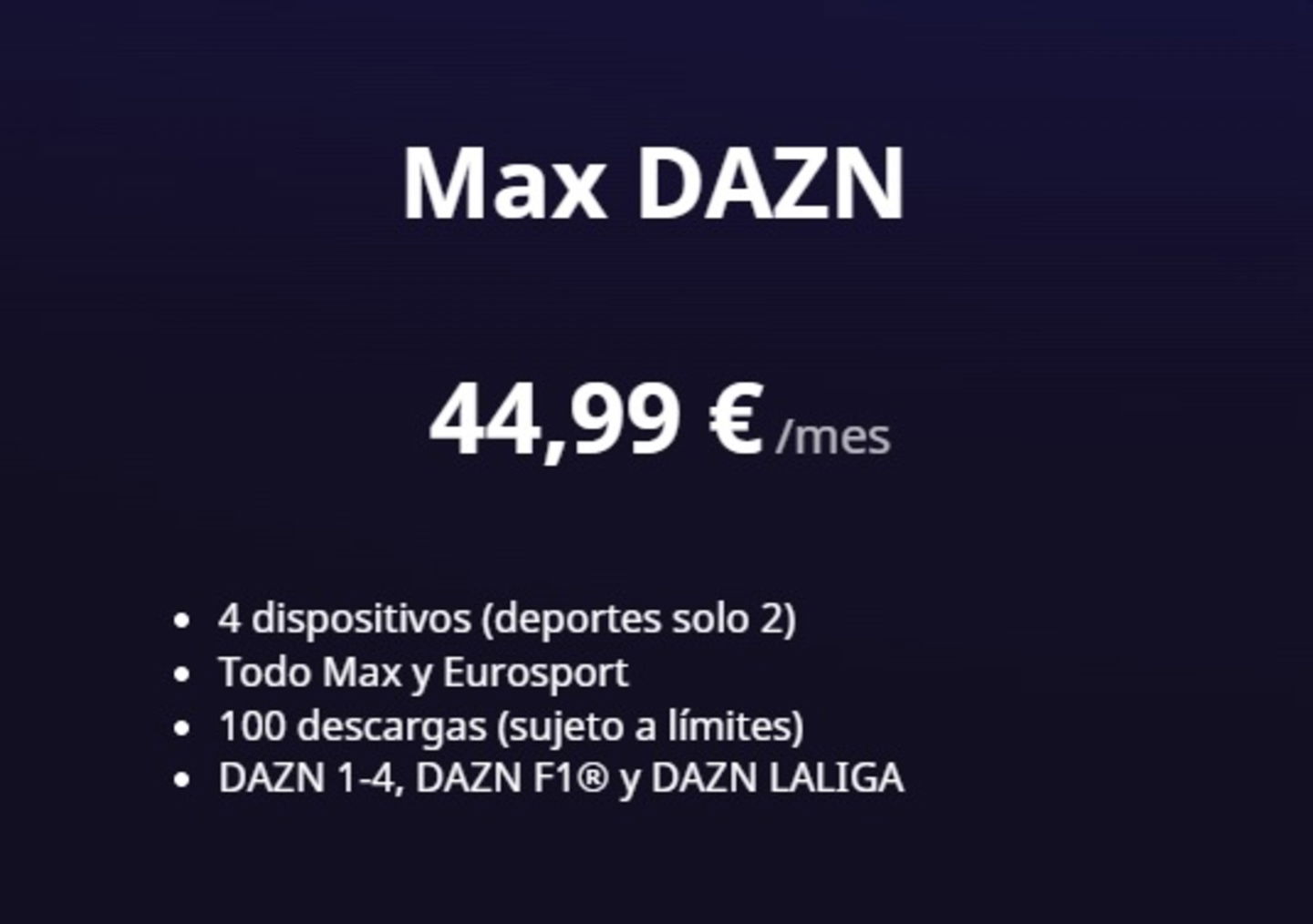 Tras el complemento Deportes llega Max DAZN. Planes y precios