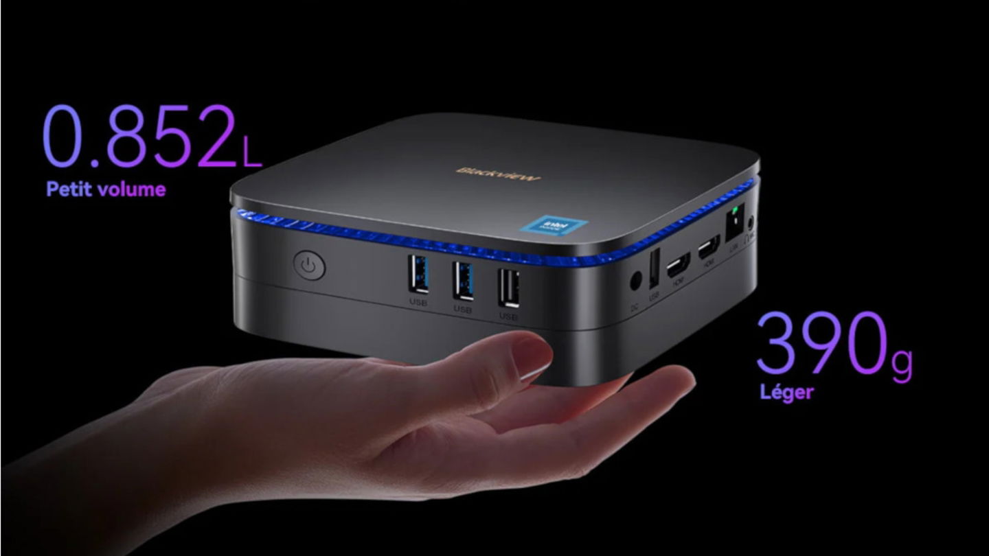 Este mini PC Blackview MP60 con Windows 11, 16GB de RAM y 512 GB SSD tira su precio