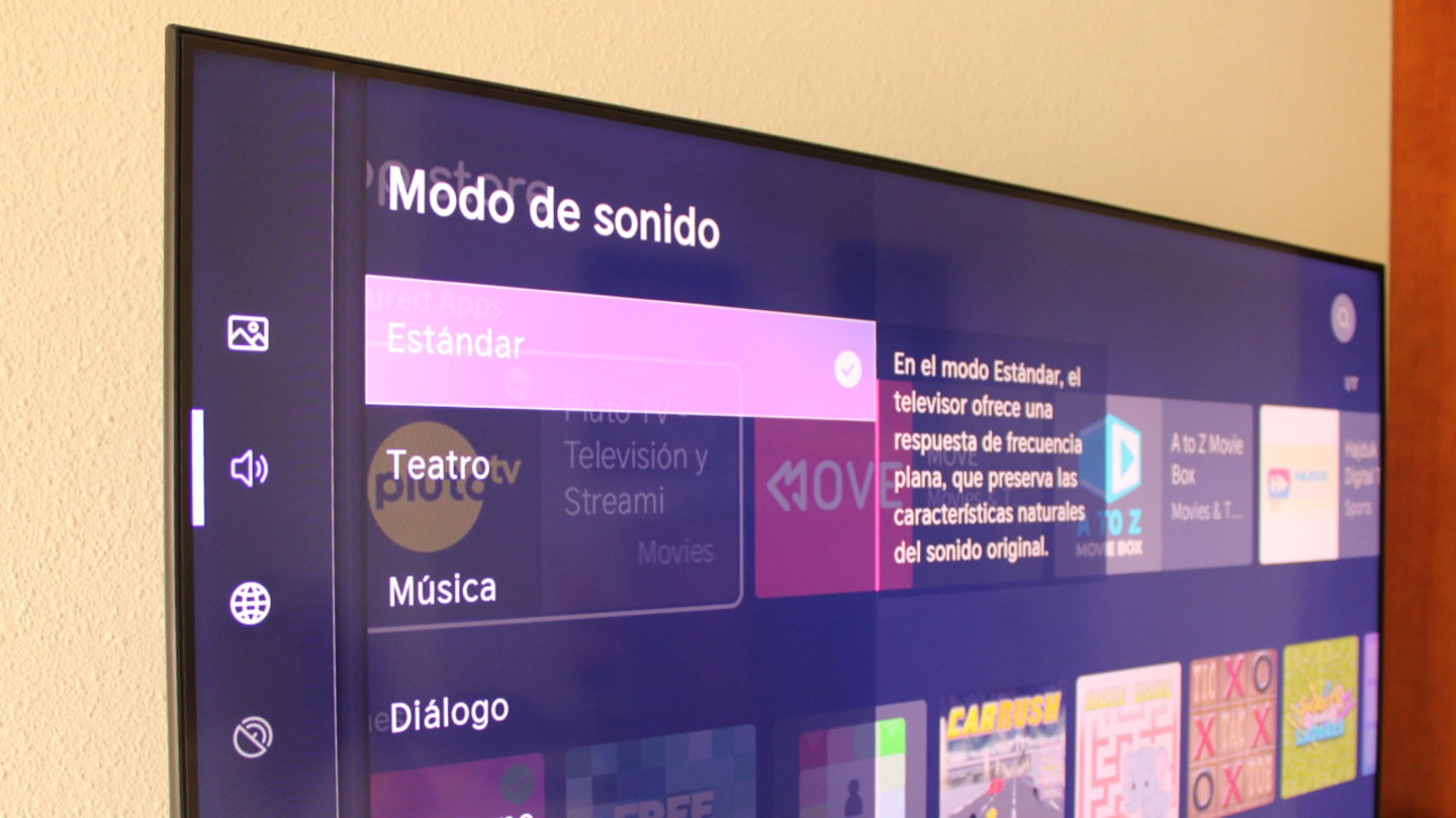 Modos de sonido en la Hisense 55U6NQ