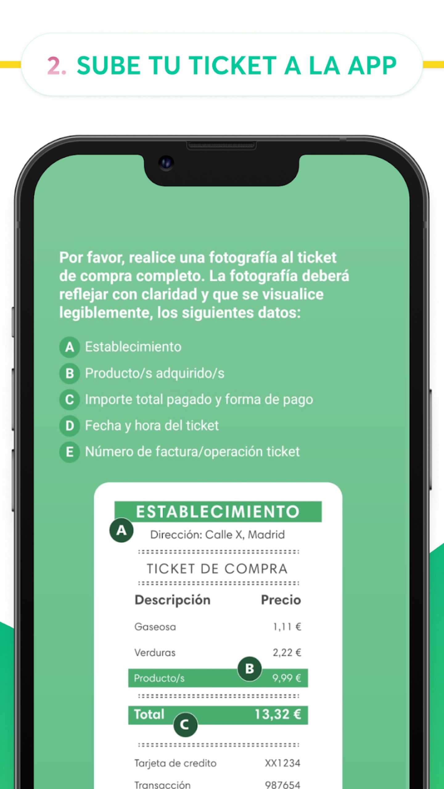 Para obtener tus descuentos tienes que subir tus tickets