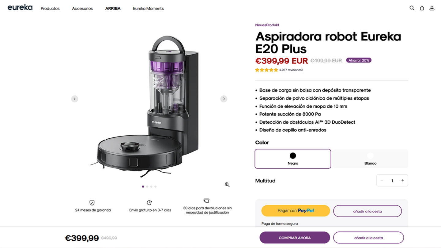 Análisis Eureka E20 Plus