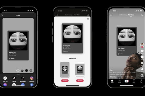 TikTok ya permite compartir música directamente desde Spotify y Apple Music