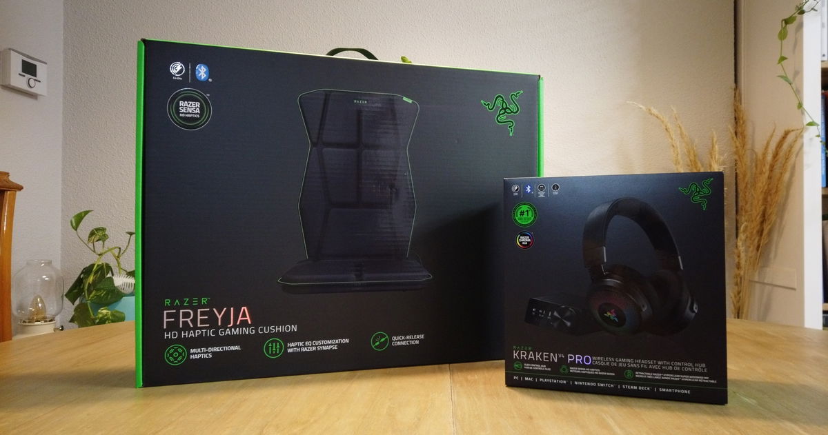 Análisis del combo Razer Freyja y Kraken V4 PRO, la vibración háptica para gamers y cinéfilos