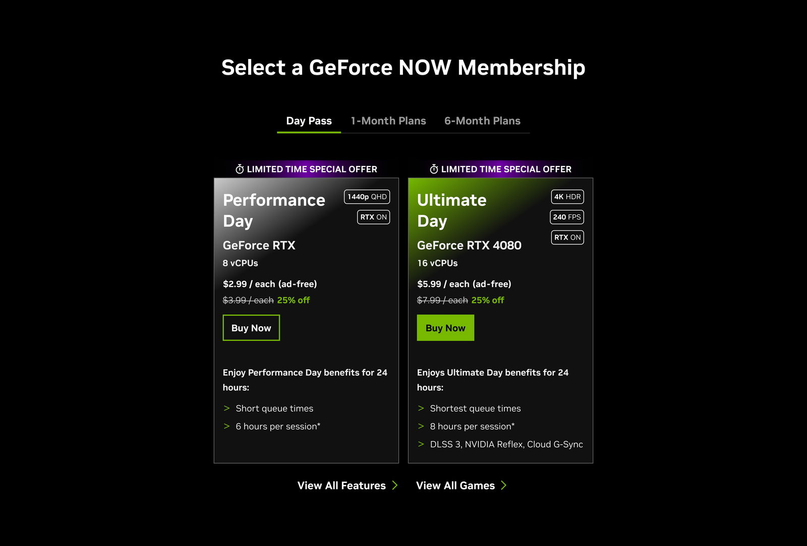 NVIDIA GeForce NOW mejora sus planes de pago y estrena los pases diarios con descuento