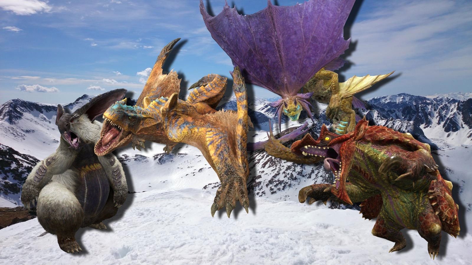 Lagombi, Tigrex, Somnacanth, Volvidon