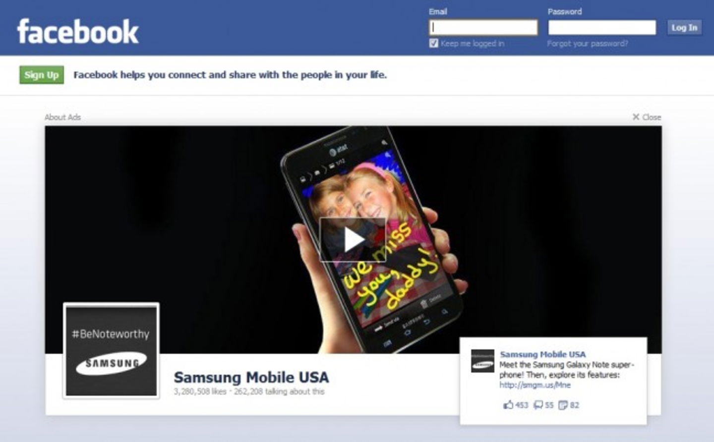 Samsung tiene cuentas en las principales redes sociales