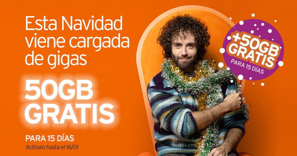 Si eres cliente de Simyo, ya puedes conseguir tu bono de 50 GB gratis para Navidad