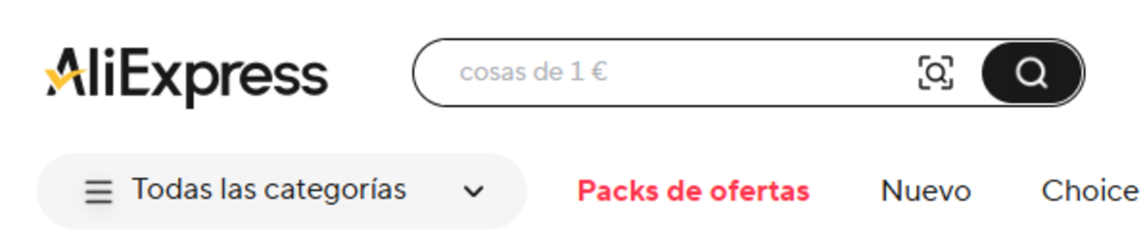 AliExpress te permite borrar el historial de búsquedas