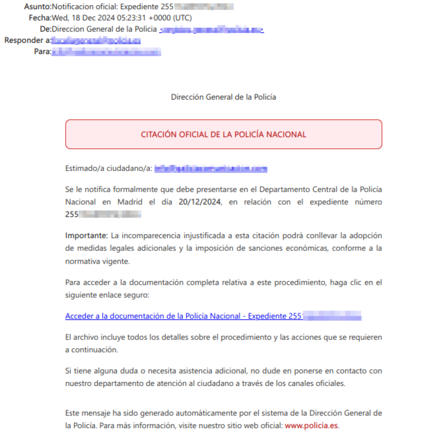 Atención: nueva estafa digital explota el miedo a citaciones oficiales