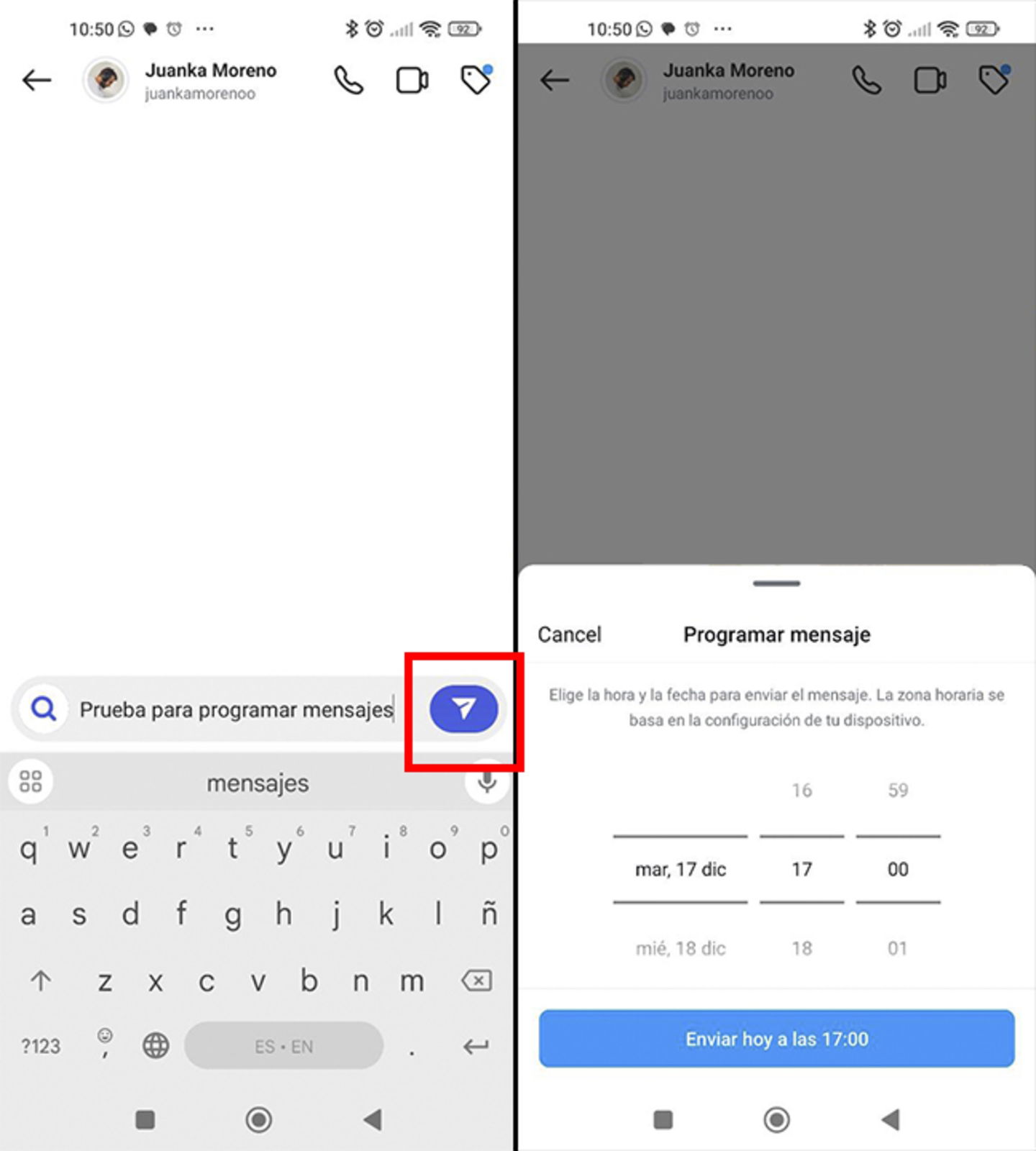 Instagram ya deja programar mensajes directos con hasta 29 días de antelación