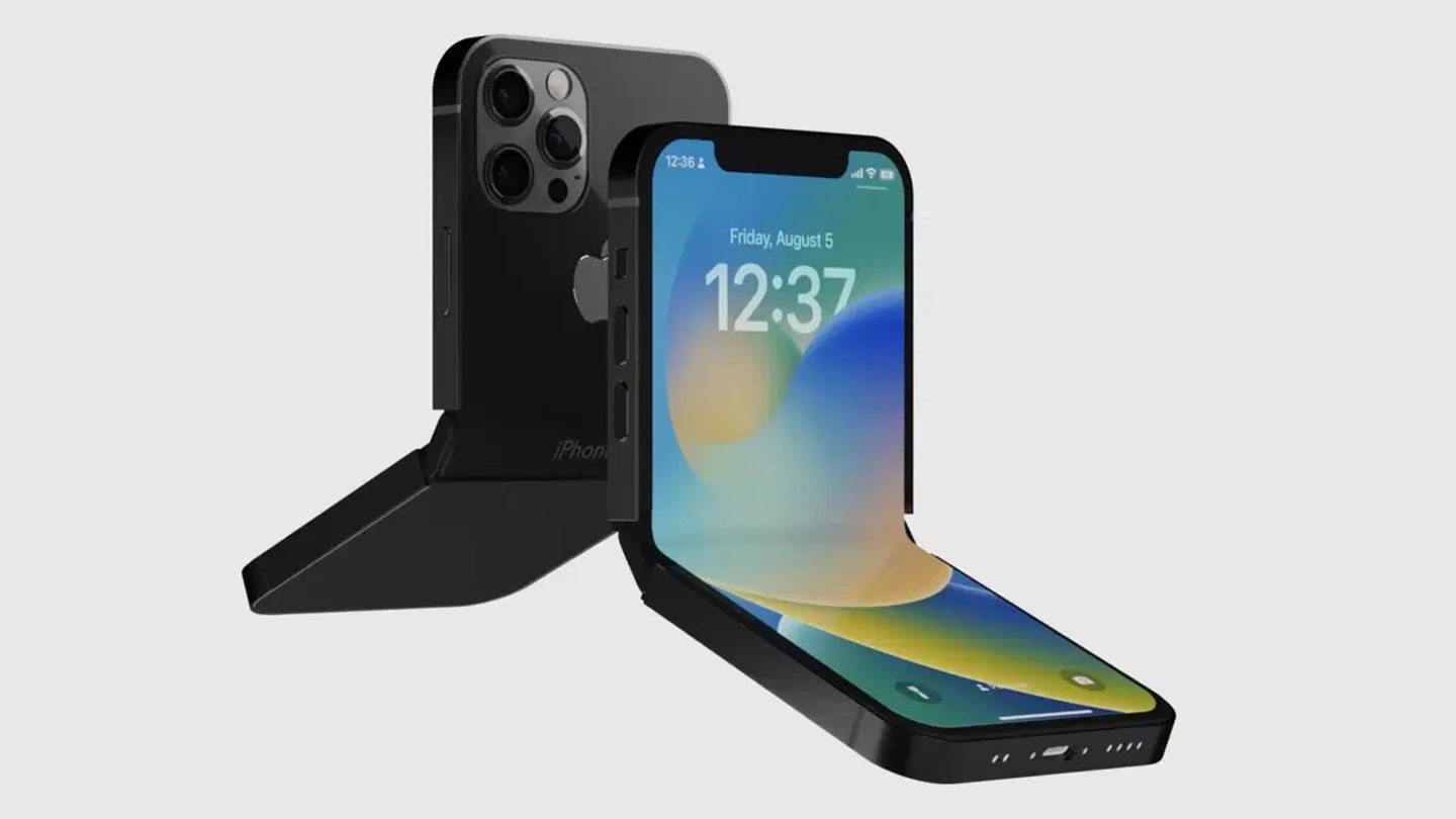 Concepto de iPhone plegable