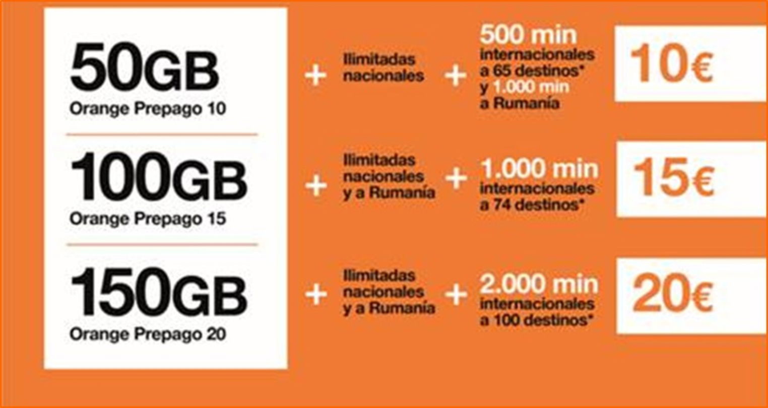 Ya están aquí las nuevas tarifas móviles prepago de Orange: ahora con más GB y minutos