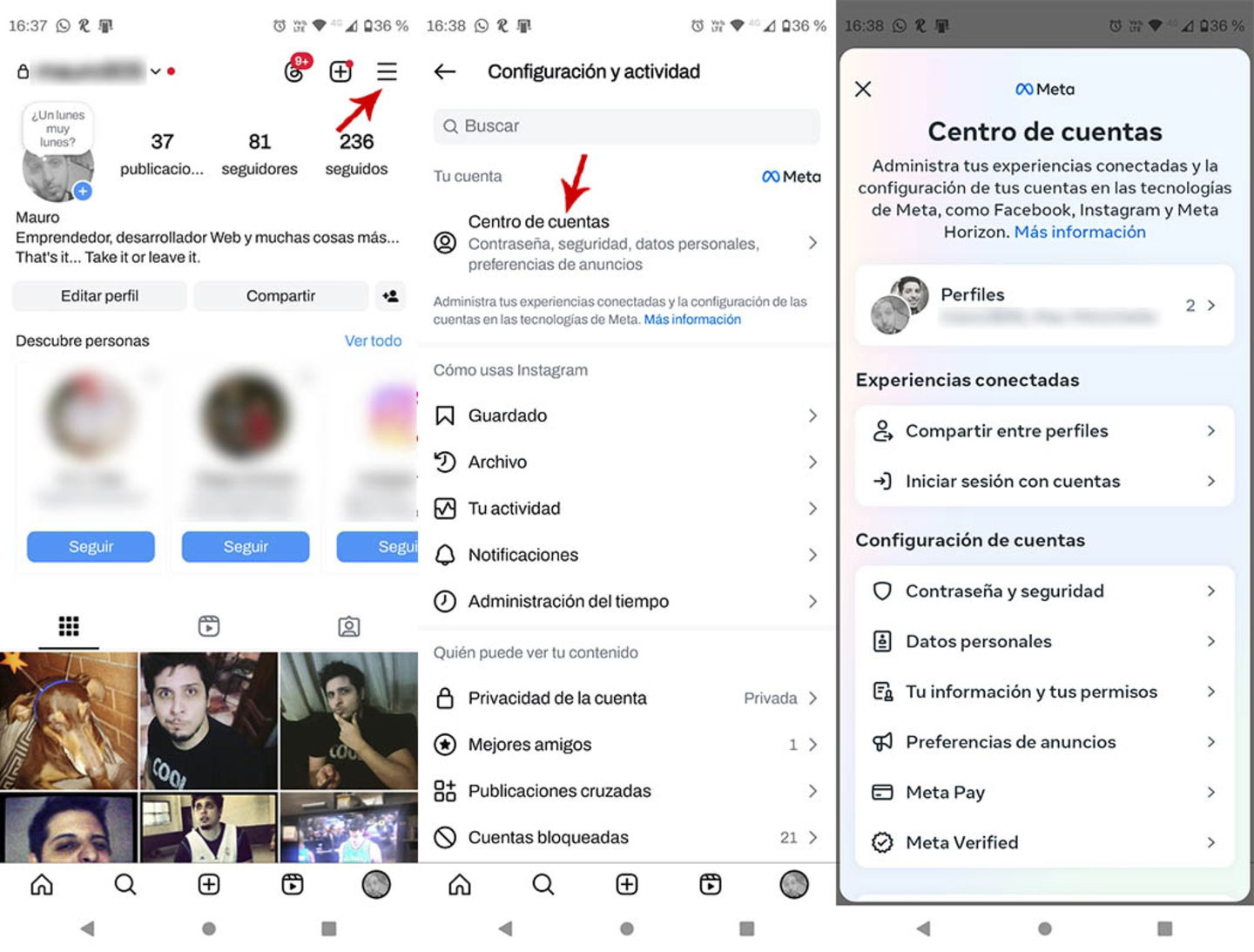 Recuperar acceso a la cuenta de Instagram