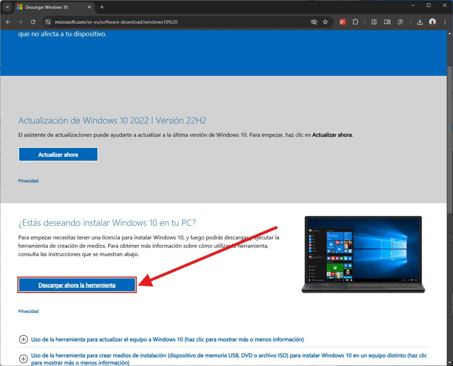 Cómo volver a Windows 10 después de actualizar a Windows 11