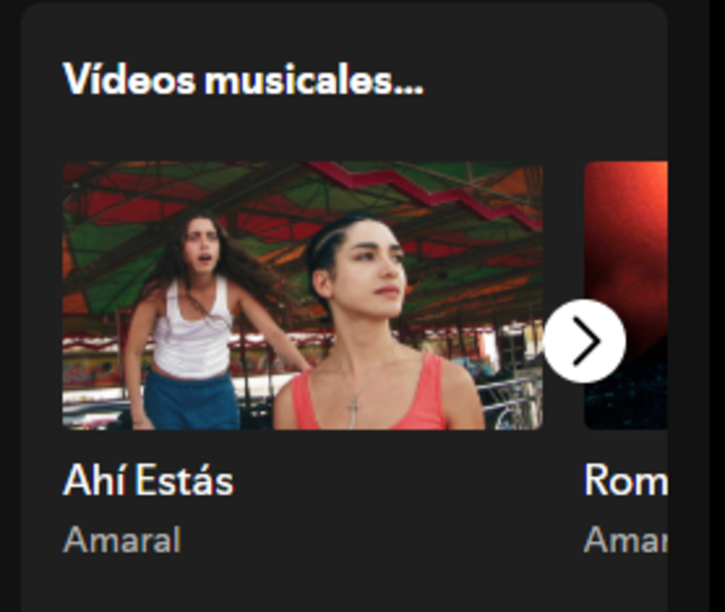 Spotify te permite ver vídeos musicales también en la versión para PC