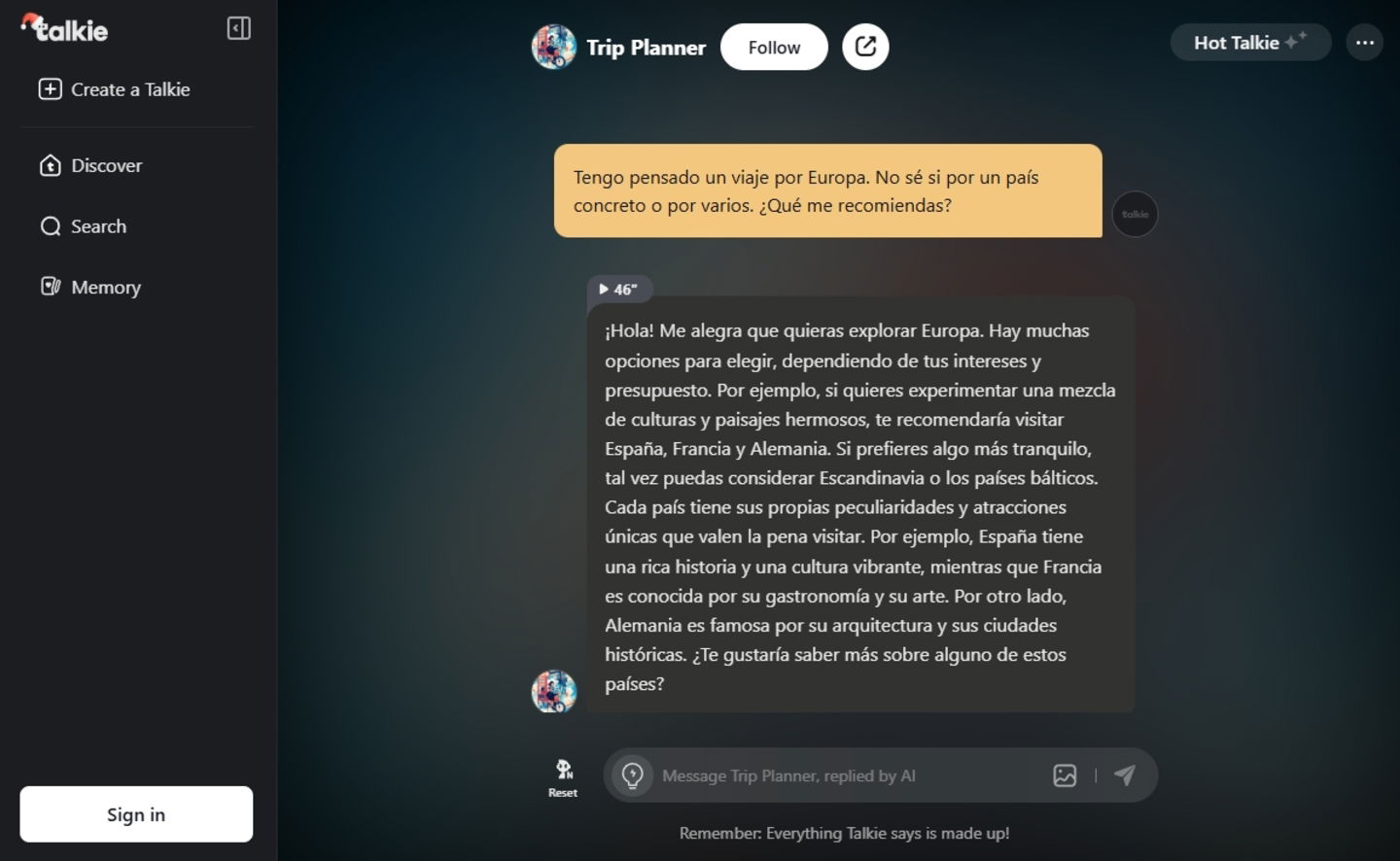 Qué es Talkie AI, cómo funciona, cuánto cuesta y qué puedes pedirle